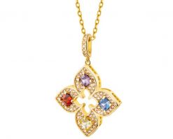 Naszyjnik z mosiądzu pozłacany z cyrkoniami. Naszyjniki Artelioni, z cyrkonią, pozłacane. Za 269.00 zł.