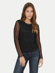 ONLY Bluzka Siena 15362924 Czarny Regular Fit. Czarne bluzki Only, xl, bez wzorów, z syntetyku, bez kołnierzyka, bez ramiączek. Za 109.99 zł.