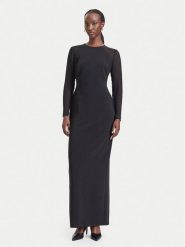 LAUREN RALPH LAUREN Sukienka wieczorowa 253P13856001 Czarny Regular Fit. Czarne sukienki Lauren Ralph Lauren, bez wzorów, z syntetyku, wizytowe, bez kołnierzyka, bez ramiączek. Za 1,799.00 zł.