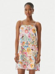 Seafolly Sukienka letnia Beach Bohème 55773-DR Kolorowy Regular Fit. Sukienki Seafolly, na lato, m, bez wzorów, ze lnu, bez kołnierzyka, bez ramiączek. Za 509.99 zł.