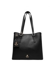 Beverly Hills Polo Club Torebka EO-BHPC-C-010-09 Czarny. Czarne shopper Beverly Hills Polo Club, bez wzorów, z materiału, bez dodatków. Za 299.99 zł.