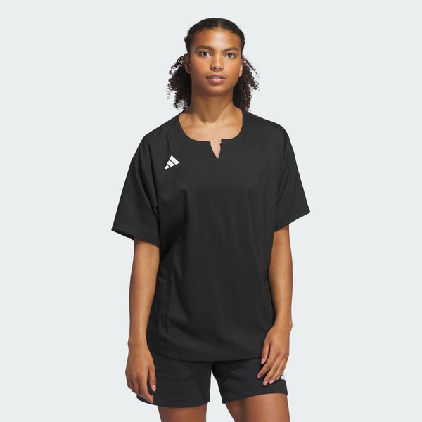 Bluza Adizero Dugout Cage (uniseks). Czarne bluzy Adidas, s, bez wzorów, z materiału, bez kaptura. Za 279.00 zł.