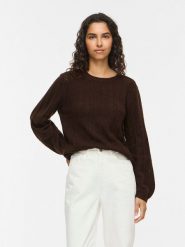 Vila Sweter "Liga" w kolorze brązowym rozmiar: XL. Brązowe swetry Vila, xl, bez wzorów, bez ramiączek. Za 109.95 zł.