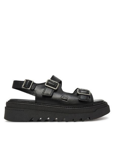 G-Star Raw Sandały CEO-WB-TAMMY-24 Czarny. Czarne sandały G-Star Raw, bez wzorów, ze skóry, retro, bez obcasa, na płaskiej podeszwie, bez zapięcia. Za 179.99 zł.