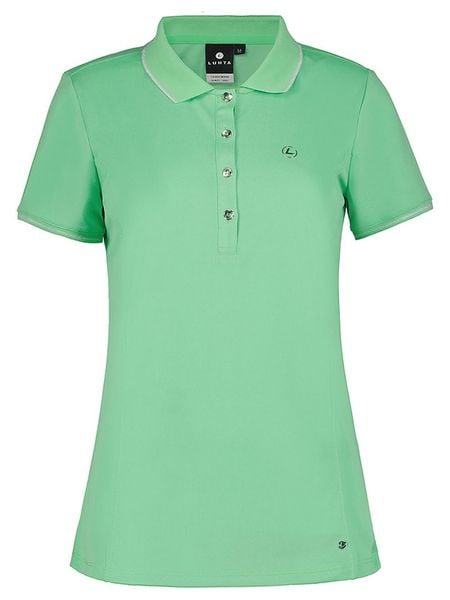 LUHTA Koszulka "Kivimaa" w kolorze zielonym rozmiar: M. Zielone bluzki Luhta, m, bez wzorów, bez kołnierzyka, bez ramiączek. Za 91.12 zł.