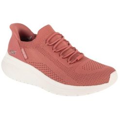 Buty sportowe Sneakersy damskie, Slip-Ins: Bobs Sparrow 2.0 - Lucky Run. Czerwone obuwie sportowe Skechers, bez zapięcia, trekkingowe, Skechers Sport. Za 299.99 zł.