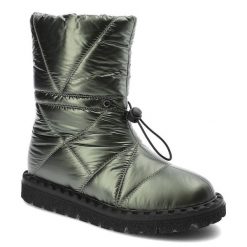 Zielone Śniegowce Artiker Ocieplane Buty Damskie. Zielone botki Artiker, bez wzorów, z puchu, bez obcasa, na obcasie, bez zapięcia. Za 289.00 zł.