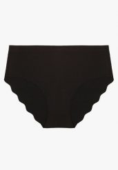 Czarne Majtki Typu Figi Ozdobione Falbanką Lilivies. Czarne figi Renee, xl, bez wzorów, z koronki. Za 4.99 zł.