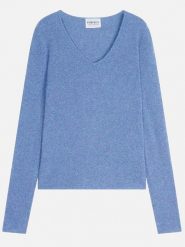 Perfect Cashmere Kaszmirowy sweter "Shannon" w kolorze błękitnym rozmiar: L. Niebieskie swetry Perfect Cashmere, l, bez wzorów, z kaszmiru, bez ramiączek. Za 328.65 zł.
