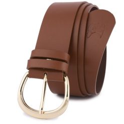 Pasek skórzany BELTIMORE r.90-105 cm D84 brązowy. Brązowe paski bez wzorów. Za 54.99 zł.