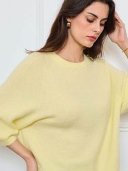 CXL by Christian Lacroix Sweter w kolorze żółtym rozmiar: onesize. Żółte swetry CXL by Christian Lacroix, bez wzorów, bez ramiączek. Za 208.99 zł.