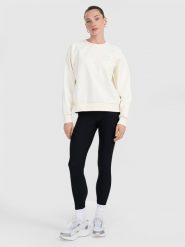 4F Legginsy z prążkowanej dzianiny damskie - czarne XS. Czarne legginsy 4f, xs, bez wzorów, z dzianiny, z podwyższonym stanem. Za 129.99 zł.