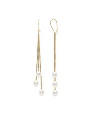 Pearline Złote kolczyki z perłami rozmiar: onesize. Białe kolczyki Pearline, z perłą, złote. Za 716.25 zł.