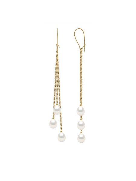 Pearline Złote kolczyki z perłami rozmiar: onesize. Białe kolczyki Pearline, z perłą, złote. Za 716.25 zł.