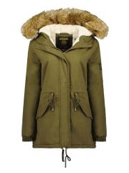 Canadian Peak Parka "Ampuri" w kolorze khaki rozmiar: XXL. Brązowe parki Canadian Peak, xxl, bez kaptura. Za 228.92 zł.