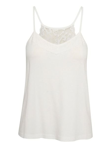 Cream Top "Trulla" w kolorze białym rozmiar: L. Białe topy Cream, l, bez wzorów, z koronki, bez kołnierzyka, bez ramiączek. Za 59.95 zł.