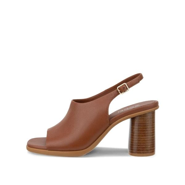Damskie sandały na obcasie Ecco Sculpted Alba 65. Brązowe sandały ecco, bez wzorów, eleganckie, bez obcasa, na obcasie, bez zapięcia. Za 552.00 zł.