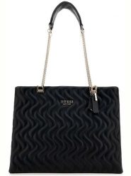 Guess Torebka w kolorze czarnym - 38 x 29 x 11 cm rozmiar: onesize. Czarne torby na ramię Guess, z aplikacjami, z materiału, na ramię, bez dodatków. Za 528.34 zł.