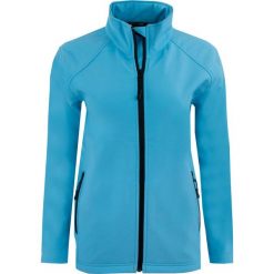Kurtka Softshell Damska Turkusowa L - Komfort i Styl. Niebieskie kurtki sportowe ZUMBA WEAR, l, bez wzorów, z elastanu, bez kaptura, trekkingowe. Za 171.99 zł.
