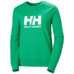 Damska bluza z okrągłym dekoltem Helly Hansen 2.0. Zielone bluzy sportowe Helly Hansen, bez wzorów, bez kaptura. Za 342.50 zł.