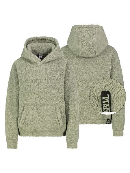 Sublevel Bluza polarowa w kolorze jasnozielonym rozmiar: XS. Zielone bluzy Sublevel, xs, bez wzorów, z polaru, bez kaptura. Za 122.96 zł.