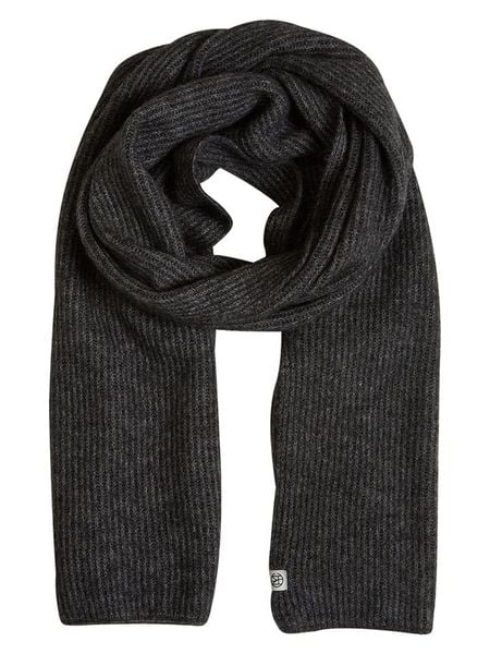 MOSS COPENHAGEN Szal "Hope" w kolorze antracytowym rozmiar: onesize. Czarne szaliki Moss Copenhagen, bez wzorów, z materiału. Za 244.22 zł.