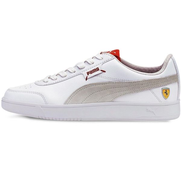 Buty sportowe Puma Ferrari Race Court Legend. Białe obuwie sportowe Puma, z syntetyku, bez zapięcia, na fitness i siłownię. Za 490.00 zł.