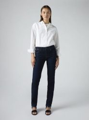 Levi's Dżinsy "712" - Slim fit - w kolorze granatowym rozmiar: W31/L30. Niebieskie jeansy Levi's®, l, z aplikacjami. Za 214.95 zł.