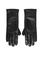 Weekend Max Mara Rękawiczki Damskie Senapeshort 2525566035 Czarny. Czarne rękawiczki Weekend Max Mara, bez wzorów, ze skóry. Za 669.99 zł.