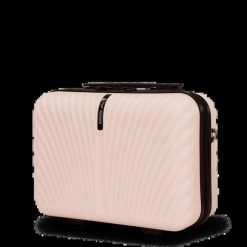 Kuferek WINGS SWAN 2.0 kosmetyczka 14" PINK. Czerwone kufry i kosmetyczki Wings, bez wzorów, z gumy, bez dodatków. Za 119.90 zł.