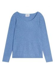 AUTHENTIC CASHMERE Kaszmirowy sweter "Lanfon" w kolorze niebieskim rozmiar: M. Niebieskie swetry AUTHENTIC CASHMERE, m, bez wzorów, z kaszmiru, bez ramiączek. Za 347.99 zł.