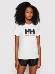 Helly Hansen T-Shirt Logo 34112 Biały Classic Fit. Białe t-shirty Helly Hansen, xs, bez wzorów, z bawełny, bez kołnierzyka, bez ramiączek. Za 119.99 zł.