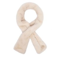 Szalik Guess. Białe szaliki Guess, z aplikacjami. Za 134.99 zł.