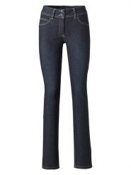 Heine Dżinsy - Slim fit - w kolorze granatowym rozmiar: W21. Niebieskie jeansy Heine, bez wzorów. Za 48.39 zł.