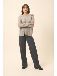 Just Cashmere Kaszmirowy kardigan "Laura" w kolorze szarym rozmiar: L. Szare kardigany Just Cashmere, l, bez wzorów, z kaszmiru. Za 391.99 zł.