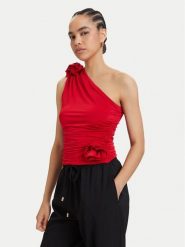 ACCESS FASHION Top 63-2019-326 Czerwony Slim Fit. Czerwone topy ACCESS FASHION, l, bez wzorów, z syntetyku, bez kołnierzyka, bez ramiączek. Za 519.99 zł.