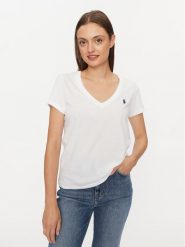 Polo Ralph Lauren T-Shirt 211902403001 Biały Regular Fit. Białe koszulki polo Polo Ralph Lauren, xl, bez wzorów, z bawełny, bez kołnierzyka, bez ramiączek. Za 259.99 zł.