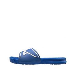 Klapki Mizuno Relax Slide 2 Niebieskie. Białe klapki Mizuno, bez wzorów, z materiału, bez obcasa. Za 162.00 zł.