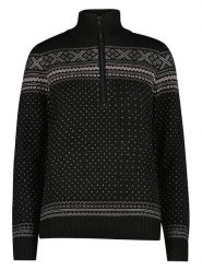 CMP Sweter w kolorze czarnym rozmiar: 34. Czarne swetry CMP, bez wzorów, bez ramiączek. Za 269.95 zł.