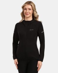 Damska bluza funkcyjna Kilpi MEMPHIS-W. Czarne bluzy Kilpi, s, bez wzorów, z kapturem. Za 473.69 zł.