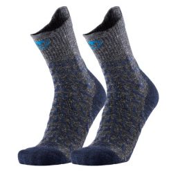 Skarpety trekking dorosly Therm-ic Trekking UltraCool Linen Crew wysokosc goleni. Niebieskie skarpety THERM-IC, bez wzorów, z elastanu. Za 136.00 zł.