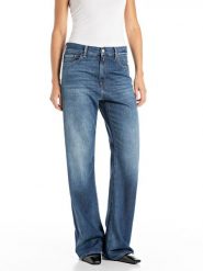 Replay Dżinsy - Flared fit - w kolorze niebieskim rozmiar: W27/L32. Niebieskie jeansy Replay, l, z aplikacjami. Za 289.95 zł.