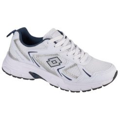 Buty sportowe Sneakersy damskie, Kitaura. Białe obuwie sportowe Lotto, z gumy, bez zapięcia, trekkingowe. Za 159.00 zł.