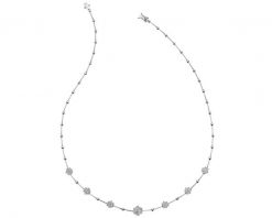 Naszyjnik z białego złota z brylantami - 43 cm - 1,03 ct - próba 585. Białe naszyjniki Apart, z brylantem, złote. Za 24,990.00 zł.