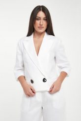 Żakiet lniany ARMANI EXCHANGE. Marynarki i żakiety Armani Exchange, m, bez wzorów, ze lnu. Za 1,169.00 zł.