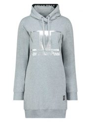 Canadian Peak Sukienka dresowa w kolorze szarym rozmiar: XL. Szare sukienki Canadian Peak, na co dzień, xl, bez wzorów, z dresówki, bez kołnierzyka, bez ramiączek, mini, proste. Za 104.99 zł.