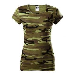 Damska Koszulka Pure Camo. Zielone bluzki ALDER, bez wzorów, sportowe, bez kołnierzyka, bez ramiączek. Za 52.99 zł.