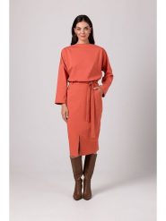 Be Wear Sukienka w kolorze pomarańczowym rozmiar: S. Pomarańczowe sukienki Be Wear, s, bez wzorów, z tkaniny, bez kołnierzyka, bez ramiączek, midi. Za 145.26 zł.