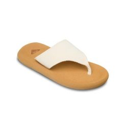 Sandały klapki japonki damskie SAMOLO. Białe klapki Roxy, bez wzorów, sportowe, bez obcasa, bez zapięcia. Za 149.99 zł.