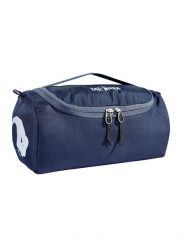 Kosmetyczka Tatonka Care Barrel. Niebieskie kufry i kosmetyczki Tatonka, bez wzorów, z poliamidu, bez dodatków. Za 104.49 zł.